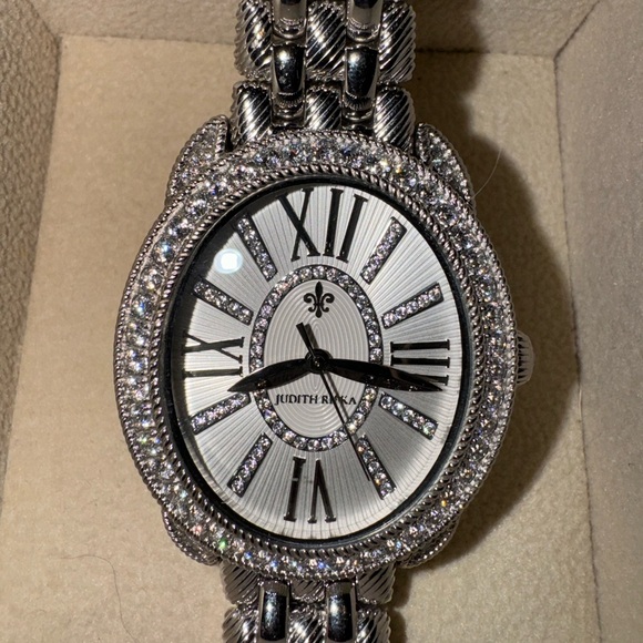 Vintage Judith Ripka Stainless steel CZ Watch - Picture 11 of 16